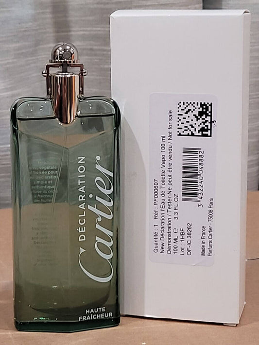 CARTIER DECLARATION HAUTE FRAICHEUR M EDT 3.4 OZ SP TESTER