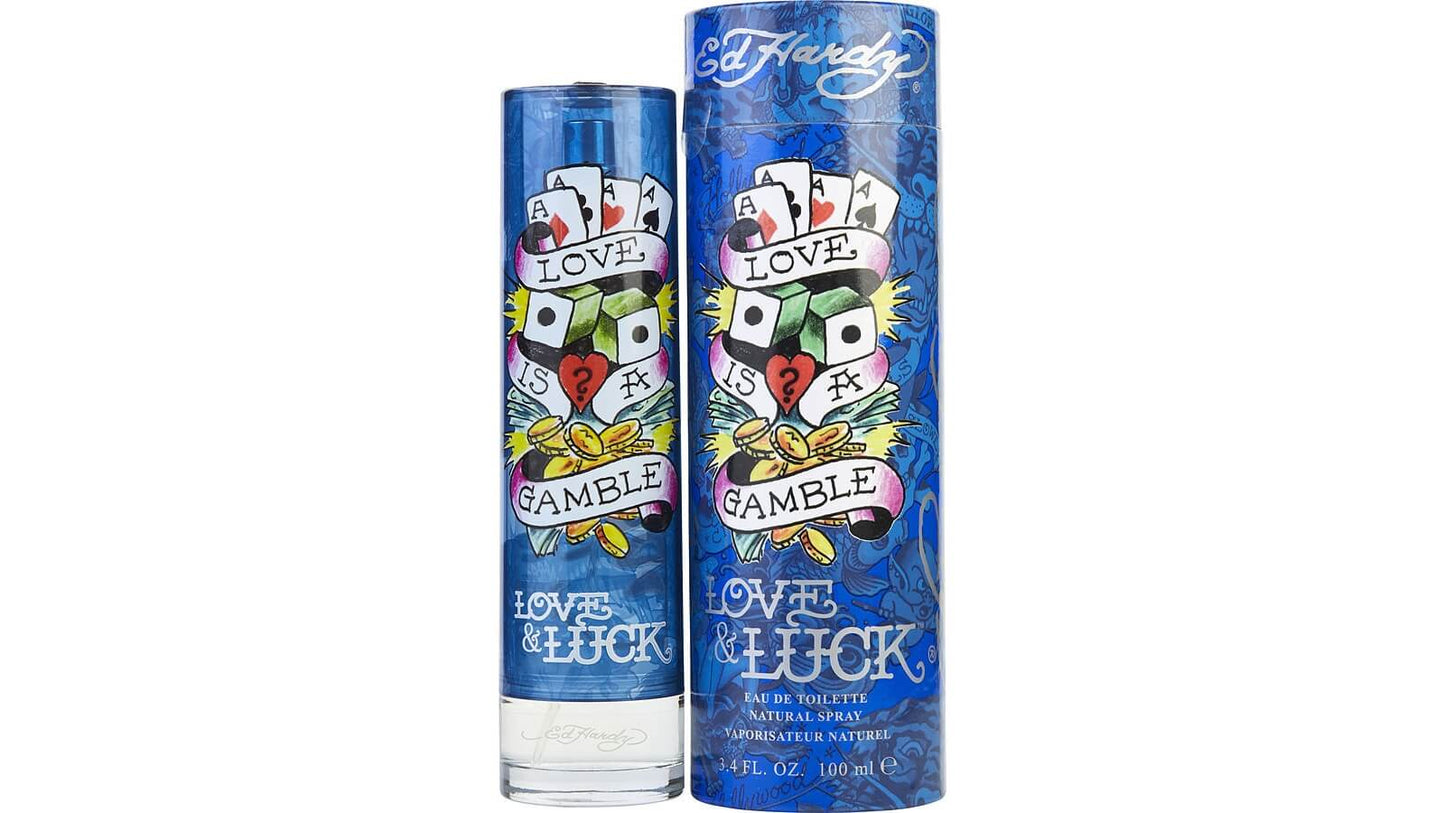 CHRISTIAN AUDIGIER ED HARDY LOVE & LUCK M EDT 3.4 OZ SP