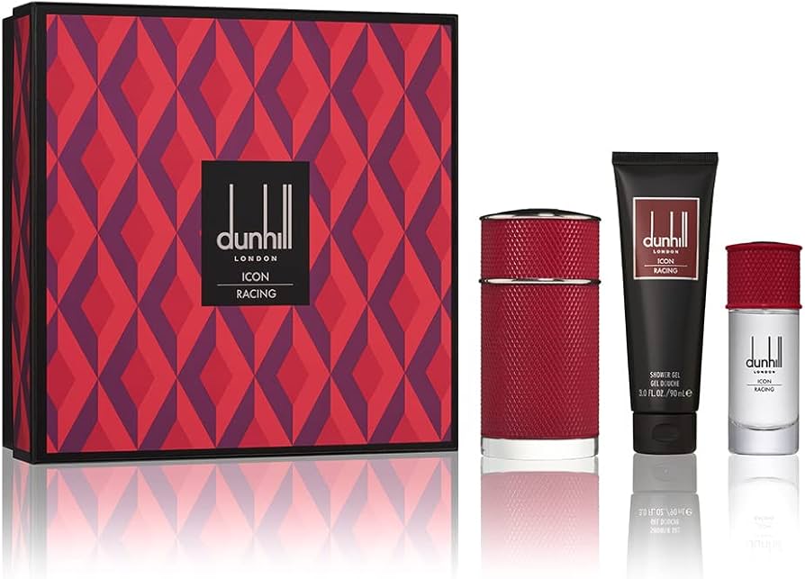 DUNHILL ICON RACING RED M EDP 2 PCS SET 3.4 OZ SP +S/G 3.0 OZ + 1.0 OZ SPRAY SET