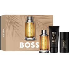 HUGO BOSS THE SCENT M 3 PCS EDT 3.4 OZ + 3.4 OZ SG + 2.5 OZ DEO STICK SET