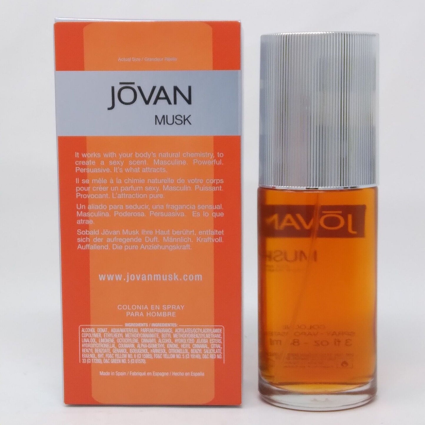 JOVAN MUSK M COLOGNE EDC 3.0 OZ SP