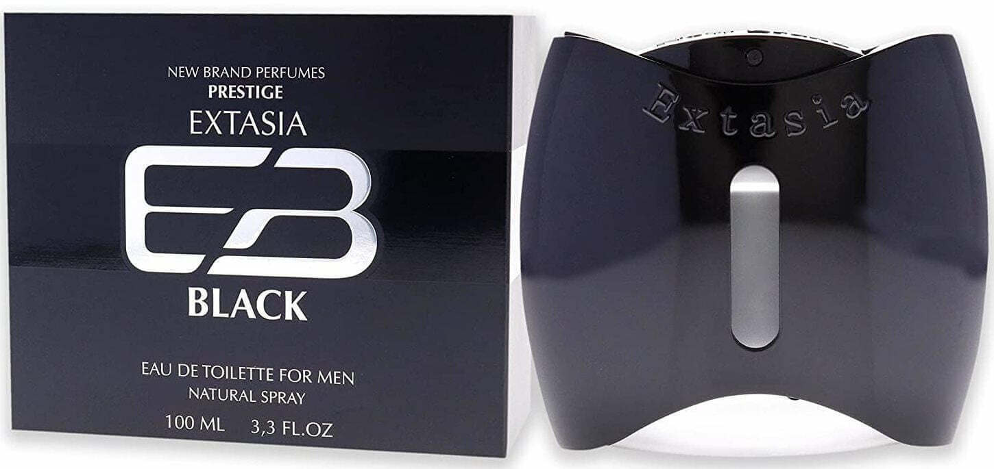 NEW BRAND EXTASIA BLACK M EDT 3.30Z SP